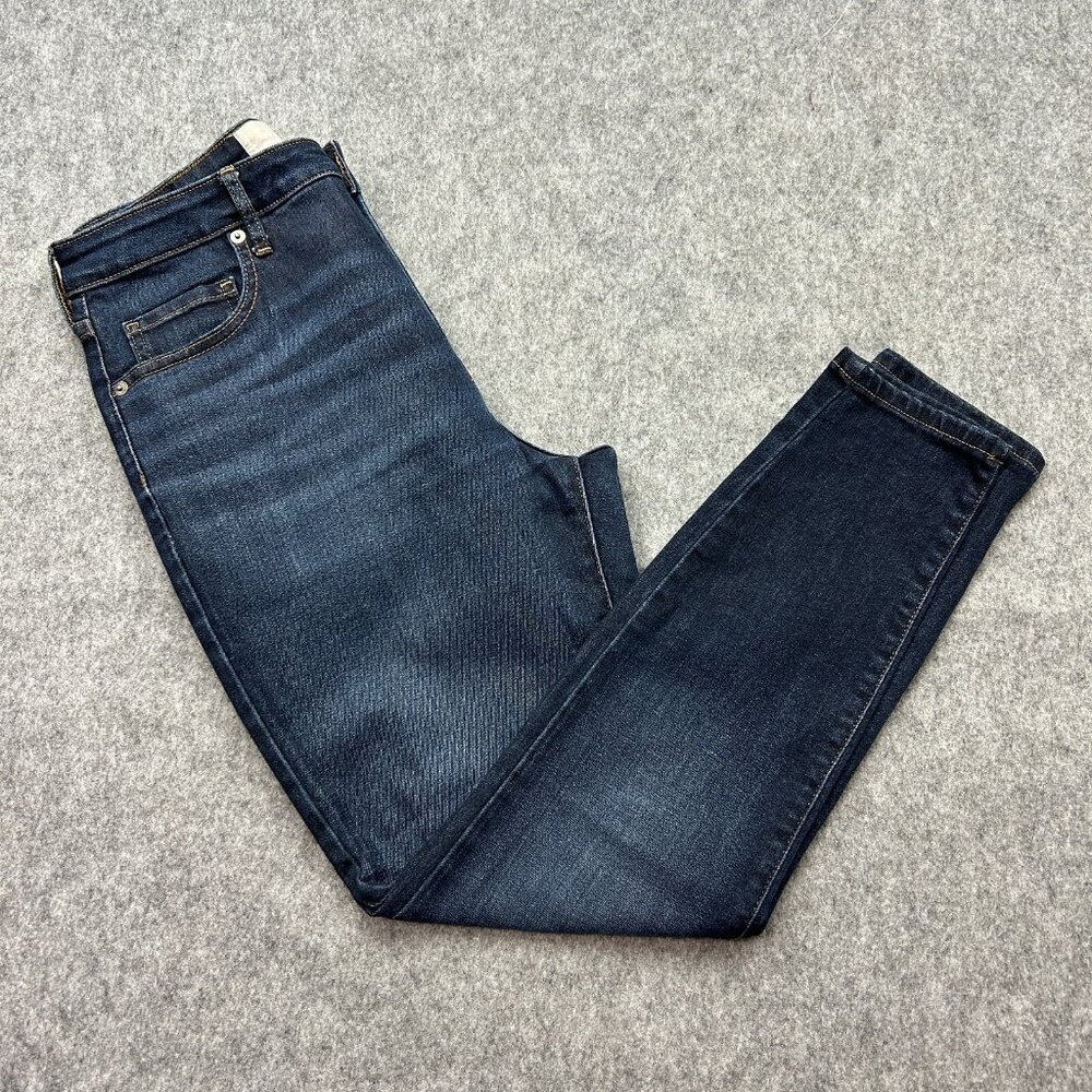 Everlane Curvy High Rise Skinny Crop Jeans Women's Size 29 Dark Wash Denim